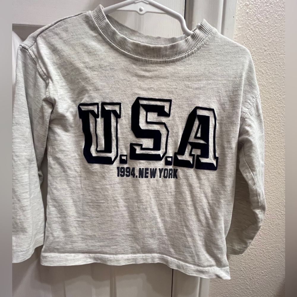 USA long sleeve tee shirt from Zara, 18-24 months